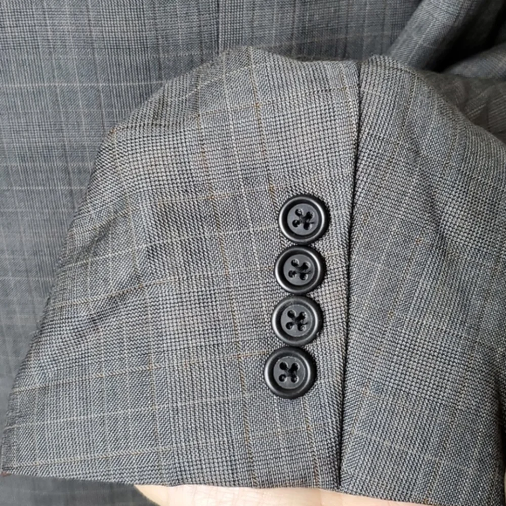 Men's Burberry Plaid Suit Jacket